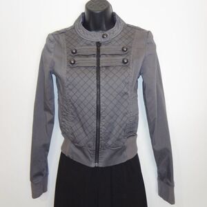 Gentle Fawn Full Zip Jacket Gray Long Sleeve Women's Casual Outerwear Size XS